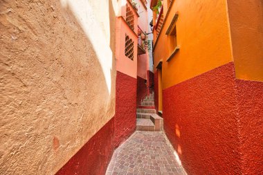 Guanajuato, famous Alley of the Kiss (Callejon del Beso) clipart