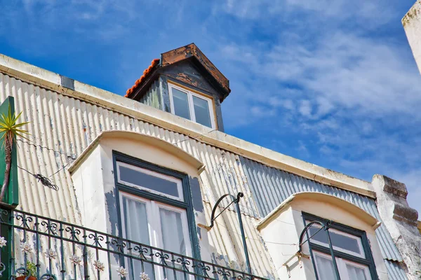 Edifícios Coloridos Centro Histórico Lisboa — Fotografia de Stock