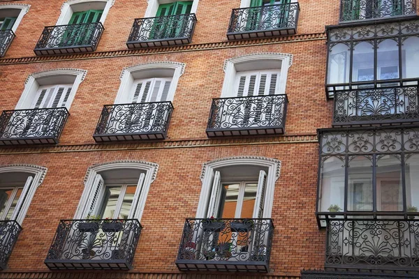 Rua Madrid Centro Histórico Cidade Espanha — Fotografia de Stock