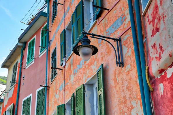 Itália Scenic Riomaggiore Ruas Coloridas — Fotografia de Stock