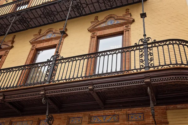 Spanya Sevilla Caddeleri Tarihi Şehir Merkezinde Gün Batımında — Stok fotoğraf
