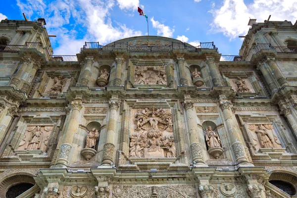 Látnivalók Oaxaca Katedrális Székesegyház Nagyboldogasszony Zocalo Tér Történelmi Belvárosában — Stock Fotó