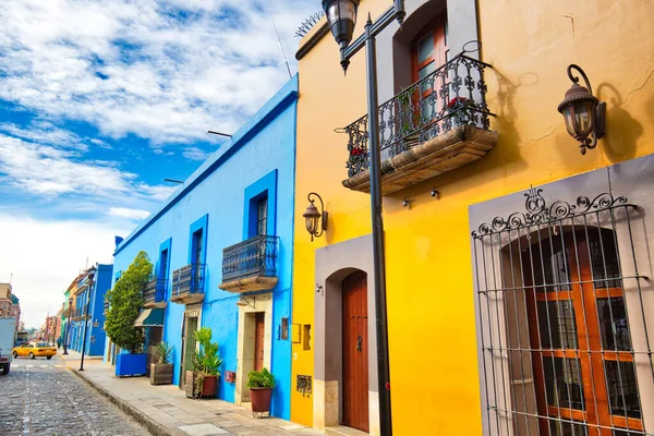 Oaxaca Messico Dicembre 2018 Strade Panoramiche Della Città Vecchia Colorati — Foto Stock