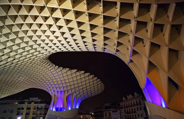 Berömd Parasoll Struktur Sevilla Spanien — Stockfoto