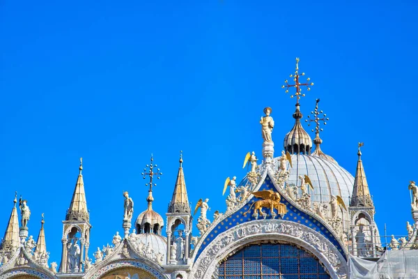 Landmark Saint Mark Basilica Located Saint Marco Square — стоковое фото