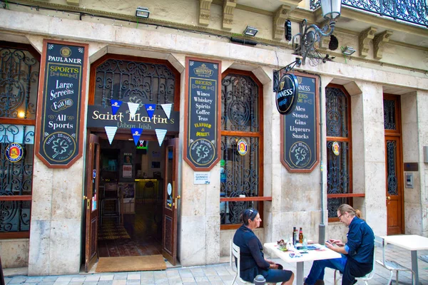 Valencia Espanha Outubro 2017 Café Típico Espanhol Valencia — Fotografia de Stock