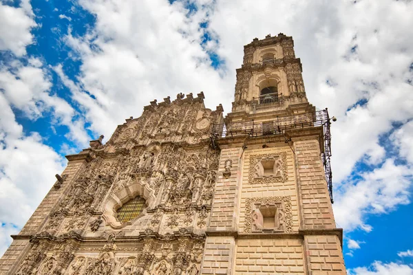 Mexikóváros Tepotzotlan Scenic Francisco Javier Templom Történelmi Belvárosban — Stock Fotó