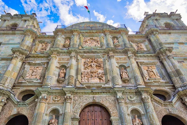 Monumento Catedral Oaxaca Catedral Nuestra Señora Asunción Plaza Principal Del — Foto de Stock