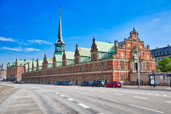 Copenhague Dinamarca Agosto 2018 Edificio Bolsa Valores Borsen Copenhague — Foto de Stock