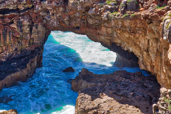 Scénická Tlama Pekla Boca Inferno Soutěska Cascais Portugalsko — Stock fotografie