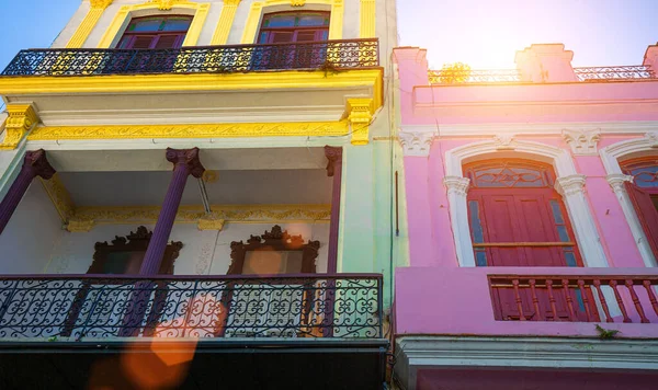 Scenic Colorful Old Havana Streets Historic City Center Havana Vieja — Stock Photo, Image
