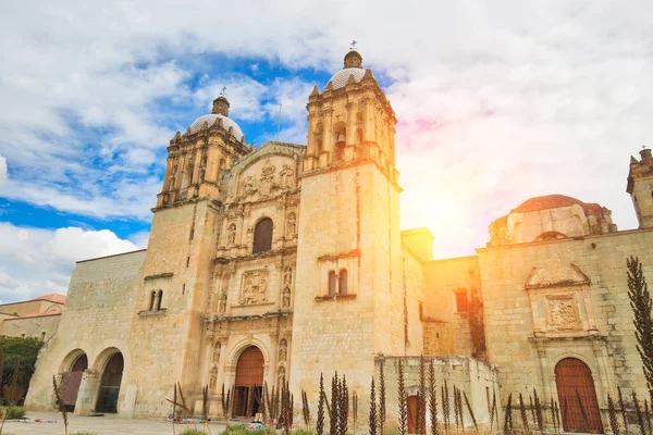 Látnivalók Santo Domingo Székesegyház Történelmi Oaxaca Belvárosában — Stock Fotó