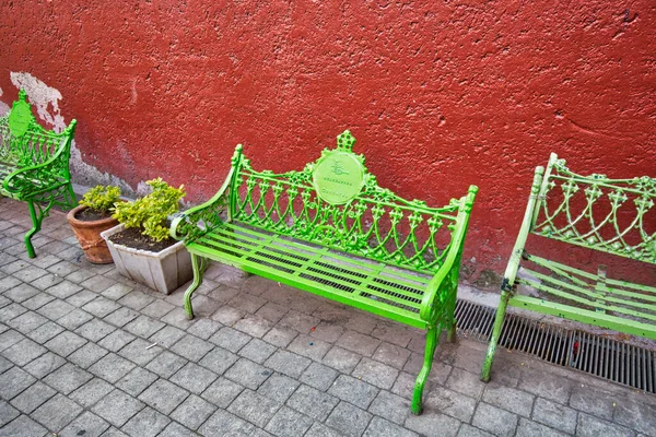 Rynek Rzemieślniczy Mercado Artesanal Historycznym Centrum Coyoacan — Zdjęcie stockowe