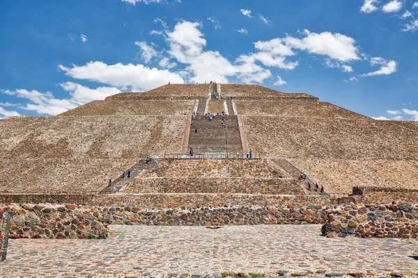 Marco Complexo Pirâmides Teotihuacan Localizado Nas Terras Altas Mexicanas Vale — Fotografia de Stock