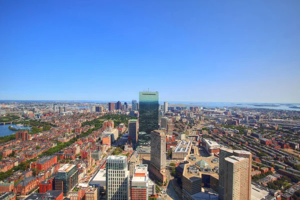 Boston Vista Panorámica Desde Plataforma Observación Prudential Tower — Foto de Stock