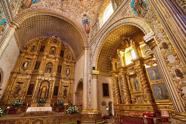 Oaxaca México Dezembro 2018 Interiores Marco Catedral Santo Domingo Centro — Fotografia de Stock