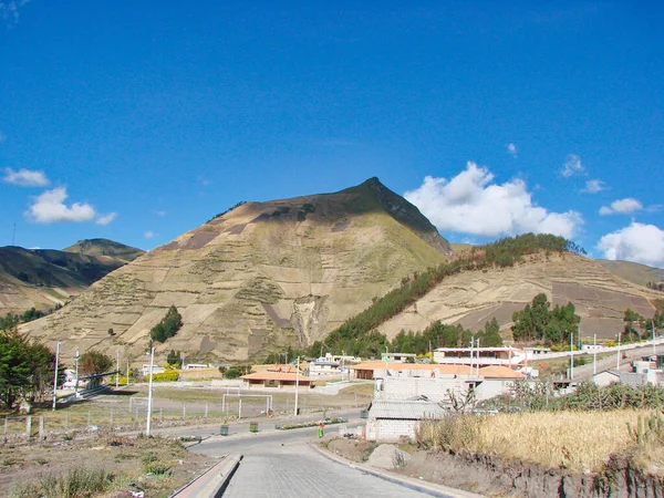 Paisagens Panorâmicas Aldeia Zumbahua Perto Mundialmente Famosa Caminhada Loop Quilotoa — Fotografia de Stock