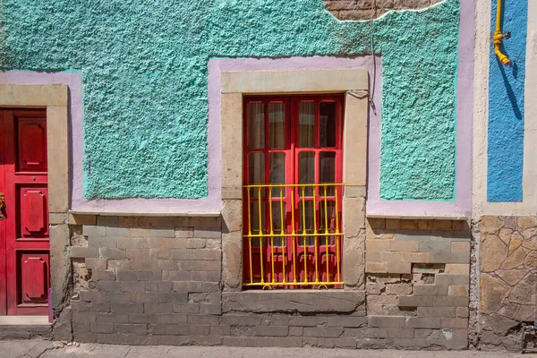Escénicas Calles Adoquinadas Arquitectura Colonial Tradicional Colorida Centro Histórico Guanajuato — Foto de Stock