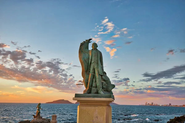 Mazatlan Meksika Nisan 2019 Okyanus Gözcüleri Manzaralı Ünlü Mazatlan Deniz — Stok fotoğraf