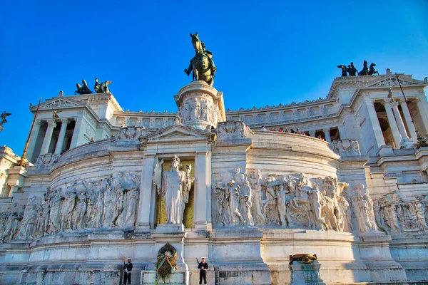 Roma Itália Setembro 2017 Palácio Landmark Altare Della Patria Durante — Fotografia de Stock
