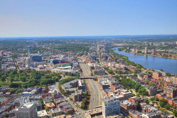 Boston Vista Panorâmica Deck Observação Prudential Tower — Fotografia de Stock