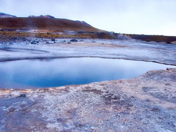 San Pedro Atacama Festői Tatio Geysers — Stock Fotó