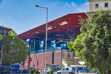 Madrid, İspanya-16 Ekim 2018: Reina Sofya Sanat Müzesi (Museo Nacional Centro De Arte Reina Sofia)