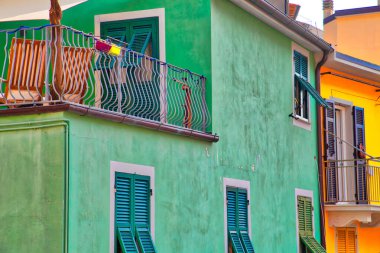Manarola manzaralı renkli sokaklar