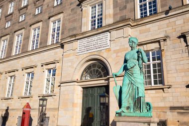 Kopenhag 'daki tarihi Christiansborg Sarayı