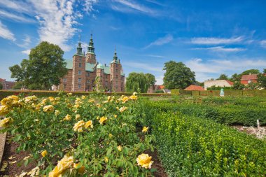 King Garden, Kopenhag 'ın en eski ve en çok ziyaret edilen parkı, Danimarka' da Rosenborg Sarayı yakınlarında.
