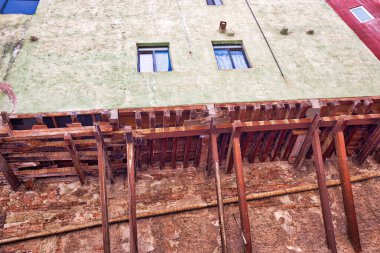 Guanajuato, Meksika, manzaralı eski şehir sokakları