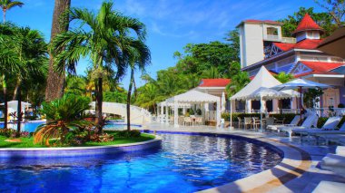 ISLA LEVANTADO, DOMINICAN Cumhuriyet 20 Eylül 2017: Levantado Adası 'nın güzel Karayip tatil beldeleri