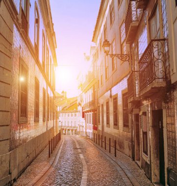 Lizbon, güzel Alfama sokakları