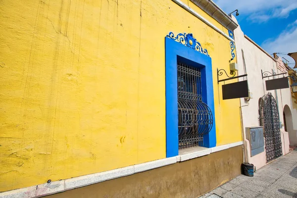 Monterrey Kleurrijke Historische Gebouwen Het Centrum Van Oude Stad Barrio — Stockfoto