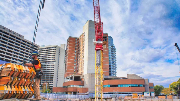 Toronto Canada Octobre 2018 Construction Condominium Luxe Cœur Centre Ville — Photo