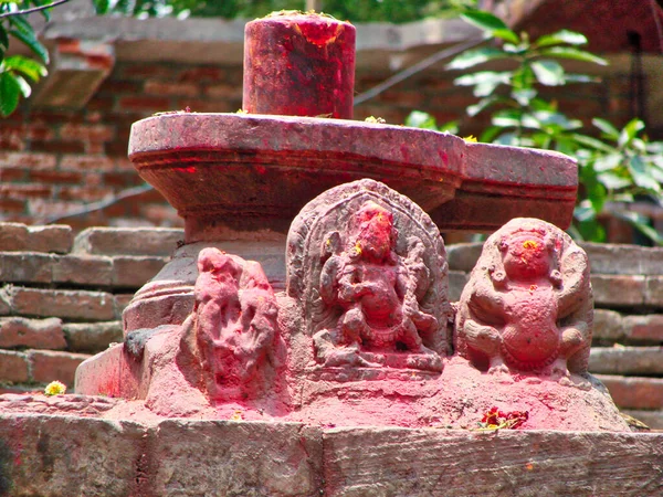 Bhaktapur Utcák Templomok Történelmi Belvárosban — Stock Fotó