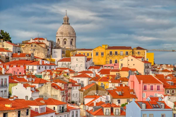 Escénico Mirador Alfama Con Estatua San Vicente San Vicente Sao — Foto de Stock