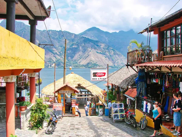 Cidade Guatemala Guatemala Janeiro 2017 Ruas Panahachel Perto Lago Atitlan — Fotografia de Stock