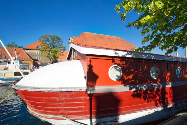 Copenhaga Pitorescos Canais Fluviais Centro Histórico — Fotografia de Stock