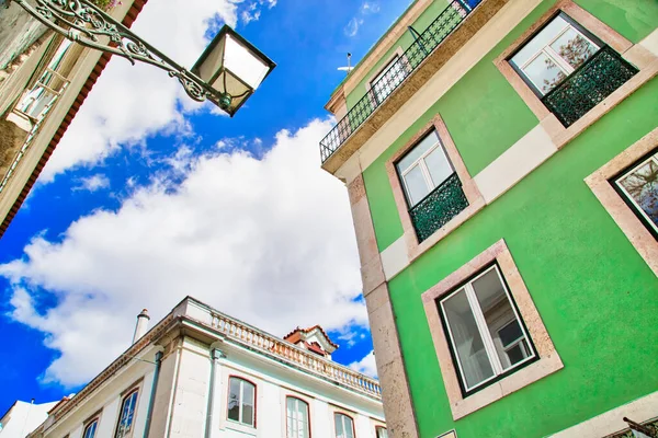 Coloridos Edificios Del Centro Histórico Lisboa — Foto de Stock