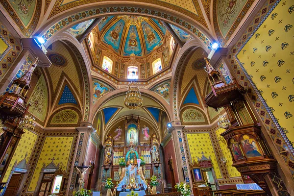 Guanajuato México Abril 2018 Interiores Igreja Belém Templo Belen Frente — Fotografia de Stock