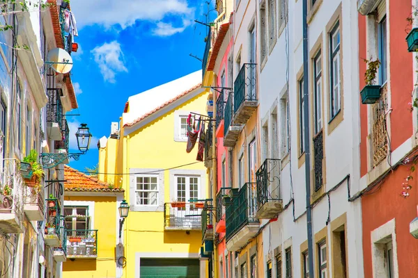 Edifici Colorati Del Centro Storico Lisbona — Foto Stock