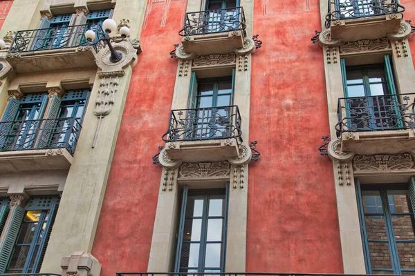 Calles Barcelona Histórico Barrio Las Ramblas — Foto de Stock