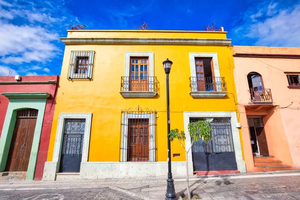 Cidade Oaxaca Cênicas Ruas Cidade Velha Coloridos Edifícios Coloniais Centro — Fotografia de Stock