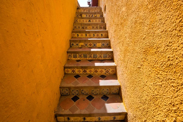 México Coloridos Edificios Calles San Miguel Allende Centro Histórico Ciudad — Foto de Stock