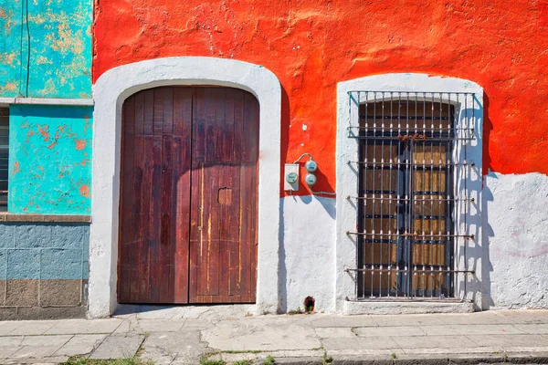 Strade Puebla Colorate Nel Centro Storico Della Città — Foto Stock