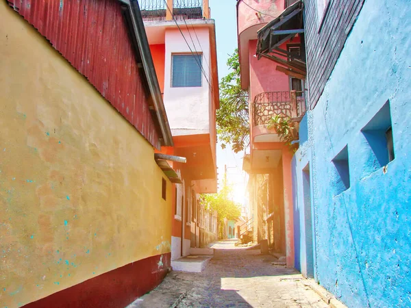 Beautiful Flores Streets Guatemala — Stock Photo, Image