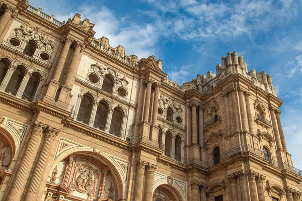 Scenic Catholic Central Cathedral Malaga Catedral Encarnacion Andalucía España — Foto de Stock