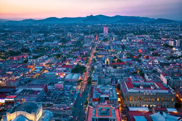 Vista Panorámica Ciudad México Desde Plataforma Observación Cima Torre Latinoamericana — Foto de Stock
