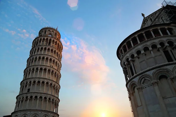 Vue Panoramique Tour Penchée Pise Italie — Photo